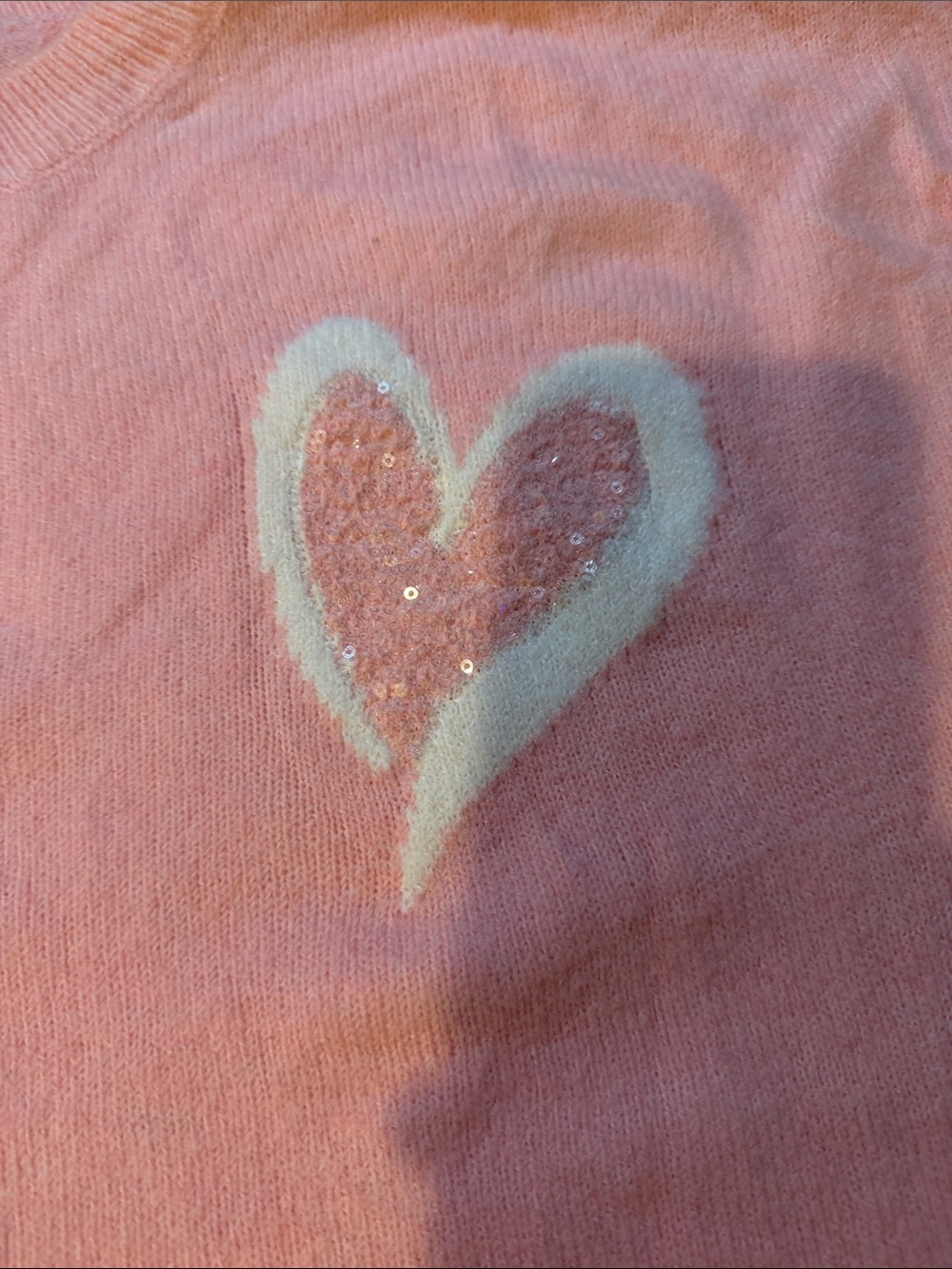 #490. 🪷 Pink heart sweater. - Picture 4 of 8